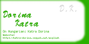 dorina katra business card
